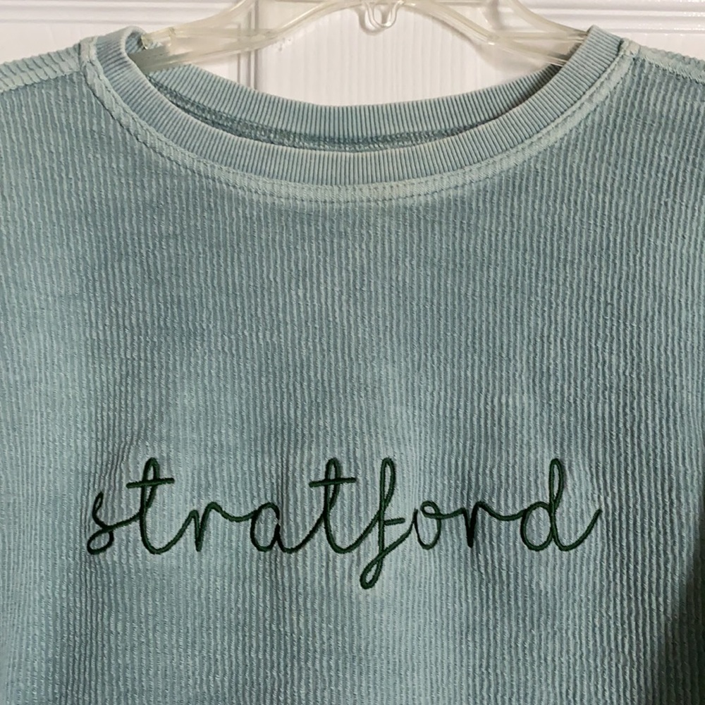 Charles River Apparel Sea Green Ribbed Longsleeve - Picture 3 of 4